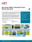 Blue Gecko BGM111 Bluetooth Smart Module Data Sheet