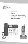 User`s manual TL76108 5.8 GHz 2-line corded/cordless telephone