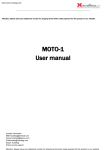 MOTO-1 User manual