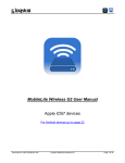 MobileLite Wireless G2 User Manual Apple iOS7 devices