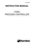INSTRUCTION MANUAL 770PC PROCESS CONTROLLER