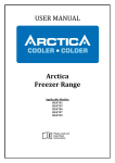 USER MANUAL Arctica Freezer Range