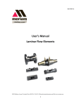 User`s Manual Laminar Flow Elements