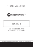 ID 250 E User Manual.cdr - Magmaweld Welding and Cutting