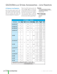 GS/DURAPULSE Drives Accessories – Line Reactors