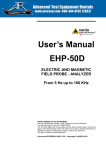 User`s Manual EHP-50D - Advanced Test Equipment Rentals
