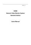 NVMS Network Video Monitor System Standard Edition Users Manual