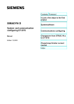 System- and communication configuring D7-SYS