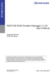 R32C/100 E30A Emulator Debugger V.1.02 User`s Manual