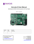 Hercules III User Manual - Diamond Point International