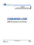 CDB48500 USB Evaluation Kit Guide