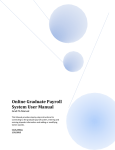 Online Graduate Payroll System User Manual