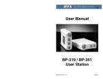 BP-319 & BP-351 User Manual
