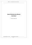 Internet Banking User Manual Individuals