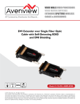 DVI Extender over Single Fiber Optic Cable with Self