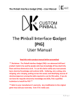 The Pinball Interface Gadget [PIG] User Manual
