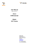 User Manual Draco KVM Extender Model: K477 Series