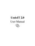 UndoIT 2.0 User Manual