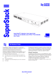 SuperStack II Baseline Dual Speed Hub User Guide