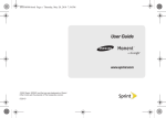 Sprint SPH-M900 Moment Virtual User Manual-Guide
