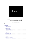 JFlex User`s Manual