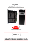 User`s Manual - BHOLANATH Stepper Motors