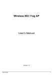 Wireless 802.11ag AP User`s Manual