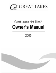 Hot Tub User Manual - Hot Tub Warehouse Direct