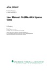 User Manual: TASMANIAN Sparse Grids