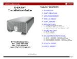 G-SATA™ Installation Guide