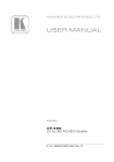 USER MANUAL - Kramer Electronics