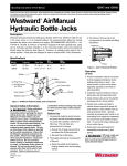 Westward Air/Manual Hydraulic Bottle Jacks