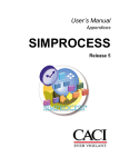 SIMPROCESS User`s Manual Appendices