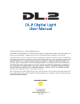 High End DL2 Digital Light Manual