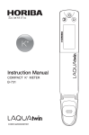 Instruction Manual COMPACT K + METER B-731