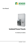 User Manual: Isolated Power Panels