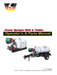 Operator`s & Parts Manual Power Sprayer Skid