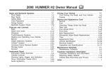 2008 Hummer H2 Owners Manual