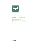 SMART Table Software User`s Guide