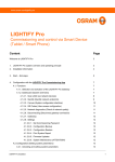 User manual for LIGHTIFY Pro
