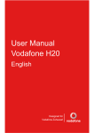 GSM UQ H20 Anglais-Vodafone