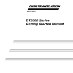 DT3000 Series Getting Started Manual