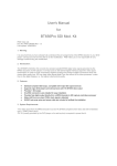 User`s Manual for BT656Pro SDI Mod. Kit