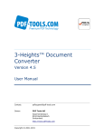 3-Heights™ Document Converter, User Manual