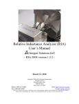 Relative Inductance Analyzer (RIA) User`s Manual - us