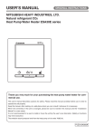 USER`S MANUAL - Mitsubishi Heavy Industries