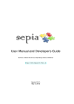 SEPIA User Manual and Developer`s Guide