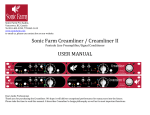 Sonic Farm Creamliner / Creamliner II USER MANUAL