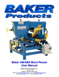 Baker AB/ABX Band Resaw User Manual