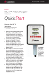 NUFLO MC-II Flow Analyzer QuickStart Data Sheet